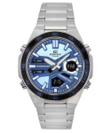Casio &bdquo;Edifice&ldquo; analoginis skaitmeninis nerūdijančio plieno mėlynas kvarcinis ciferblatas EFV-C110D-2B 100M vyri&scaron;kas laikrodis mėlyna