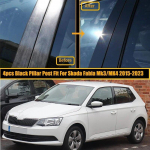 Automobilio statramsčių stulpelių durų langų apdailos dangtelių komplektai, skirti Skoda Fabia Mk3 (NJ) 2015-2021 Mk4 2022-2023 BC stulpelio lipdukas