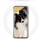 Coque pour Samsung Galaxy S9 &Eacute;pagneul nain continental papillon Race de chiens