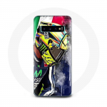 Coque pour Samsung Galaxy S10 Valentino Rossi Pilote de vitesse champion