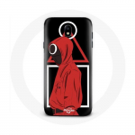 Coque pour Samsung Galaxy J5 2017 Squid Game logo symboles triangle carre cercle Fond Noir