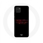 Coque pour Samsung Galaxy A03 Stranger Things Affiche Logo Joyeux no&euml;l