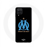 Coque pour Samsung Galaxy A22 4G Logo Olympique de Marseille Fond Noir