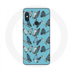Coque pour Xiaomi Redmi Note 5 AI Dual Camera papillons Fond bleu mėlyna