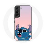 Coque pour Samsung Galaxy S21 FE Stitch le Nez en l'air fond rose