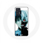 Coque pour Samsung Galaxy A13 4G / A13 4G Lite Tokyo Ghoul Visage Moiti&eacute;