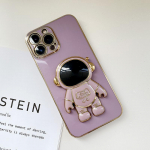 Astronaut Bracket Mink&scaron;to kvadratinio kra&scaron;to ra&scaron;tu padengtas telefono korpusas prabangus padengtas TPU telefono dėklas, skirtas Infinix Infinix GT 10 Pro ry&scaron;kiai žalia spalva