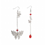 Anime Tian Guan Ci Fu Hua Cheng Xie Lian Cosplay žiediniai auskarai, drugelio pakabukas, asimetrinis kutas, auskarai, priedai