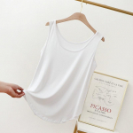 XL to 6XL Modal O-Neck Tank tops Summer women's camisole Thin Loose Sleeveless T-shirt Solid color Tee Top Large size 6XL