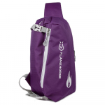 Crossbody Sling Bag Itin lengvas vandeniui atsparus nailoninis krūtinės krep&scaron;ys su ausinių anga žalia