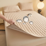 Vandeniui atsparus čiužinio kilimėlis su elastine dygsniuota patalyne Mink&scaron;ta odai nekenksminga patalynė čiužinio apsauga be pagalvės užvalkalo 180x220cm 1pc