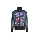 Adidas Originals X Jeremy Scott Animacinis languotas spaudinys Sportinis &scaron;varkelis Unisex Vir&scaron;utinis drabužis Juodas HG6509 XS