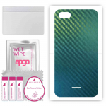 apgo Protective Skin Sticker for the back compatible with Xiaomi Redmi 6A, Wrap Film, Foil, Vinyl - Pattern Carbon Chameleon CAKA1