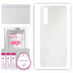 apgo Protective Skin Sticker for the back compatible with Realme X50m 5G, Wrap Film, Foil, Vinyl - Pattern Matte Transparent