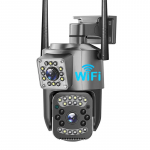 EU CCTV Camera V380 Pro 4K 8MP Wi-Fi 4G SIM kortelė Lauko IP apsaugos kamera Dviejų krypčių skambučio spalvota Night Vision AI WiFi kamera 4MP WIFI Camera