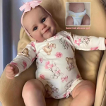 50/60 cm Maddie Reborn kūdikių žaislinė lėlė gyvas audinys arba pilnas silikoninis korpusas, imituojantis lėlės Mielos apkūnios atkurtos kūdikio lėlės Vaiko žaidimo žaislas prie&scaron; miegą 50cm full silicone girl
