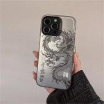 Prabangus Drakono Totemo Apsauginis &Scaron;arvuotas Dėklas nuo Smūgių iPhone 16 Pro Max 15 14 13 12 11 Pro XR XS 7 8 Plus Objektyvo apsauga dengtas dangtelis iPhone 15 Pro Max