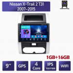 Android Carplay skirtas Nissan X-trail 2 T31 2007-2015 Automobilių radijas Multimedijos vaizdo grotuvas GPS navigacija WIFI 2+32GB 1+16GB