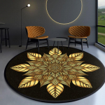 &Scaron;iuolaikiniai etninio europieti&scaron;ko stiliaus mandala kilimai kavos staliukai miegamojo apvalių grindų kilimėliai diameter 80cm