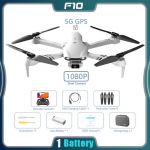 Naujas F10 RC dronas GPS/Optical Flow HD ESC dvigubos kameros plataus kampo WIFI FPV keturkopteris be &scaron;epetėlių sulankstomas kliūčių i&scaron;vengimas fotografijos drono žaislas 4K-3B pilka