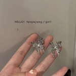 Korėjos mados gotikinis punk stiliaus stereofoninis drugelis moteri&scaron;kas auskaras &scaron;auniems moteri&scaron;kiems metaliniams kabantys auskarai vakarėlis papuo&scaron;alų rinkinys Size: as shown