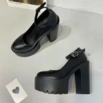 Moteri&scaron;ki Pumps Batai Seksualūs stori auk&scaron;takulniai platformos juoda suknelė vakarėliui vestuviniai batai moteri&scaron;ki sandalai auk&scaron;takulniai platforminiai kulnai 35