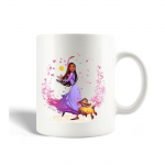 Mug Maniacase en C&eacute;ramique Blanc Wish Asha et la bonne &eacute;toile