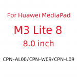 1 vnt. grūdinto stiklo ekrano apsauga Huawei MediaPad M3 Lite 8 8.0 / M3 Lite 10 10.1 / M3 8.4 skaidri apsauginė plėvelė 1PC M3 lite 8 gryna