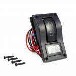 12V DC jūrinio laivo voltmetro LED dvigubo baterijos bandymo skydelio svirties jungiklis įjungtas I&Scaron;JUNGTAS įjungtas
