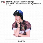 Stray Kids 2025 Sezono sveikinimai The Street Kids Soundwave POB Fotokortelė KPOP Han (Sticker)
