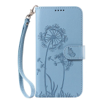 Įspaustas kiaulpienės odinis telefono dėklas Xiaomi Redmi 14C 13 13C 12 12C 10 9 9A 9C Redmi Note 14 13 12 12S 11 10 9 8 Pro piniginės dėklas su 2 dirželiais Redmi Note 12S 4G