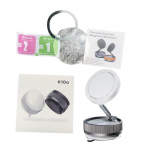 Magnetinis telefono laikiklis, skirtas MagSafe N52 magnetiniam žiedui, telefono laikiklis, sulankstomas, universalus, skirtas automobiliui juoda