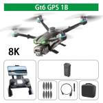 2025 Naujas GT6 Dronas 8K Profesionalus HD Dviguba Kamera GPS I&scaron;manus Grįžimas 5G WIFI Kliūčių Vengimas Be&scaron;epetėlis Sulankstomas Kvadkopteris Dronas GPS 1 Battery