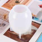 3D Kiau&scaron;inio Žvakės Silikoninė Forma PASIDARYK PATS &Scaron;okolado Torto Forma Rankdarbių Kepimo Įrankis Velykų Kiau&scaron;inio Dervos Žvakės Forma Namų Dekoracija balta