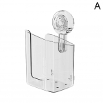 1 vnt. Stabilus siurbtukas Tualetinio popieriaus laikiklis Nuimamas PET Biuro Sieninis Vandeniui atsparus Stovas Montuojamas Ti N7Q1 transparently-1pcs
