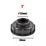 1/2 3/4 1 Vidinis sriegis IBC konteinerio adapteris S60 Vandens čiaupo jungtis Vožtuvo atsarginė detalė Sodo drėkinimo įrankis 1 vnt.