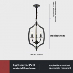 Juodas Vintažinis Svetainės Industrinis Valgomojo Liustra 3 headlights juoda
