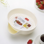 Kompotinė Plastikinė Europieti&scaron;ka Dvisluoksnė Melono Sėklų Vaisių Nusausinimo Lėk&scaron;tė Tinginio Džiovintų Vaisių Lėk&scaron;tė Apvali Kūrybinga Namų Apyvoka