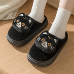 2024 m. žiema Fuzzy Kitty &scaron;lepetės vyrams Patogūs namų batai Vyras Balta katė Kailis Mules Furry House Kitten &Scaron;lepetės Unisex miegamojo batai CN 36-37