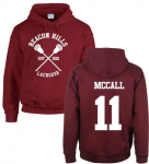 &bdquo;Beacon Hills Lacrosse&ldquo; džemperis paaugliui McCall Stilinski Lahey Unisex megztinis L tamsiai raudona spalva