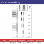 Matavimo praėjimo ženklelio matuoklis dėmių kortelės ta&scaron;ko matuoklis Vielos matuoklis skaidrios plėvelės liniuotė Suvirinimo matuoklio dėmių įtrūkimų kontrasto liniuotė 3