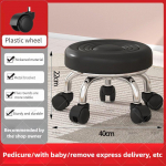 Buitinis skriemulinis žemas taburetės kėdė daugiafunkcinė vaiki&scaron;ka vaik&scaron;čiojimo kėdė besisukanti nagų dailės ir pėdų priežiūros poilsio kėdė