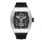 MEGIR Vyri&scaron;kas automatinis mechaninis laikrodis Atsparus vandeniui I&scaron;pjautas silikoninis dirželis Sportinis rie&scaron;inis laikrodis Clock Reloj Hombre 8604
