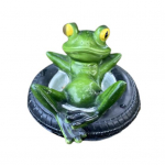 Derva Varlių Ornamentas Plaukiojanti Vandens Vaizdo Skulptūra Akvariumo Varlių Dekoracija Sodo Tvenkinio Baseino Ornamentas Lauko Dekoracija žalia