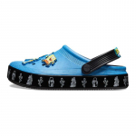 SPONGBOB SQUAREPANTS SpongeBob SquarePants x Crocs Wrap Flat Vaikų Basutės Mėlynos ir Juodos Vaikų Stiliaus 30