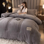 storas avikailio dvipusis aksominis pledas super &scaron;iltas žiemos antklodė namams vie&scaron;bučiui viengulis dvigulis prabangus pledas mink&scaron;tas pledas antklodės 150x200cm 2.5kg gray