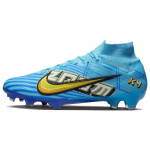 Kylian Mbapp&eacute; x Nike Zoom Mercurial Superfly 9 Elite FG Motivation Pack Vyri&scaron;ki sportbačiai Mėlyni Baltic-Blue Balti DO9342-400 40.5