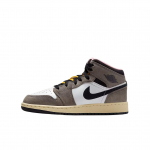 Air Jordan 1 Mid SE GS Tokyo Bio Hack Vaikų sportbačiai Ruda Balta Urvo Akmuo HQ2014-100 38.5
