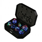 Spalvotas 7 potion kauliukų rinkinys, D4 kauliukų rinkinys Potion žetonai kauliukai RPG priedai Daugiakampių kauliukų rinkinys Vaidmenų žaidimo kauliukai RPG žaidėjui Vakarėlis Dovanos One Size oranžinė