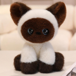Kawaii Katės Pliu&scaron;iniai Žaislai Mielas Animacinis Siamo Katė Mink&scaron;tas Lėlė Miela Katė Apkabinimo Pagalvė Gimtadienio Dovana 24cm